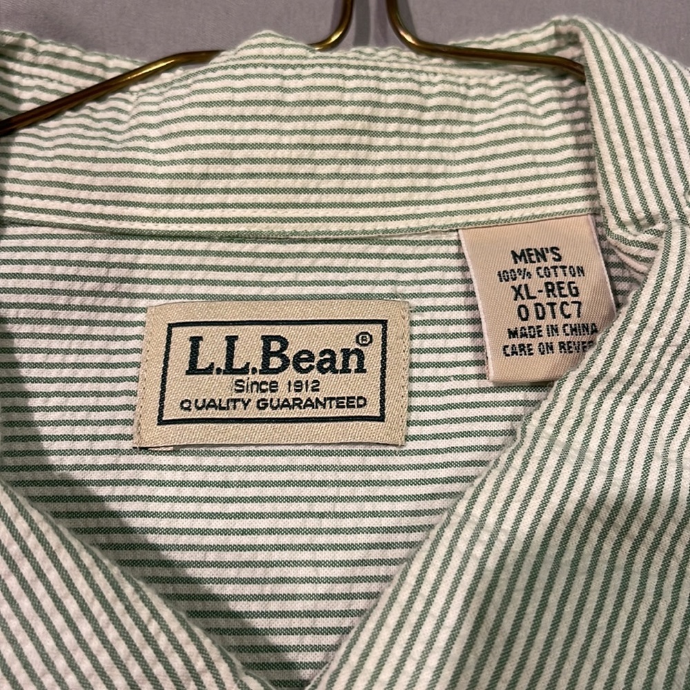 L.L. Bean button down short sleeve shirt